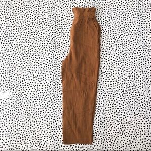 Free people high waisted tan pants. Size small